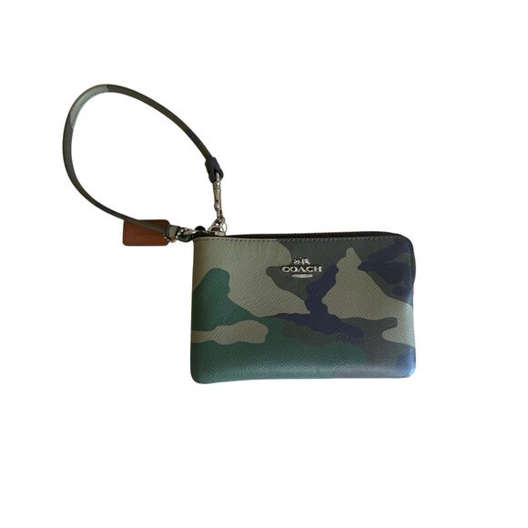 Coach Camo Print Wristlet - Picture 2 of 8